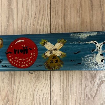 New Orleans Gris-Gris Hand-Painted Folk Art Wooden Sign