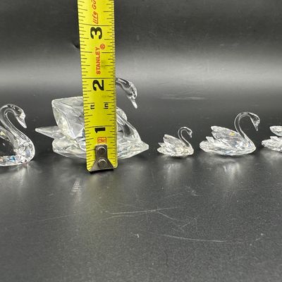 Lot of 5 Swarovski Crystal Swan Figurines