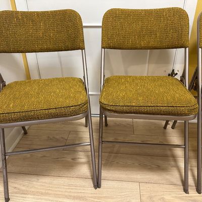Set of 4 Vintage Samsonite Celebrity Folding Chairs