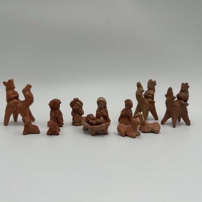 Handcrafted Terracotta Nativity Set
