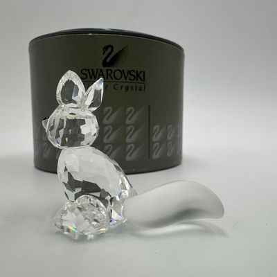 Swarovski Silver Crystal Fox Figurine