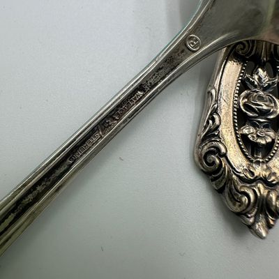 Wallace Rose Point Sterling Silver Flatware Service with Serving Pieces & Chest