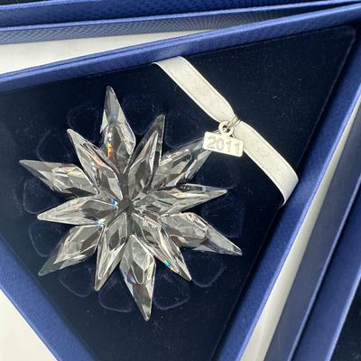 5 Swarovski Annual Edition Crystal Ornaments
