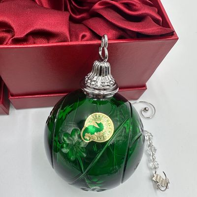 Waterford Crystal 2006 & 2007 Cased Ball Ornament