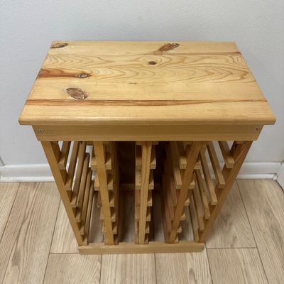 Wooden Floor Wine Rack – Multi-Bottle Storage