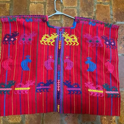 Pair of Guatemalan Maya Handwoven Huipils