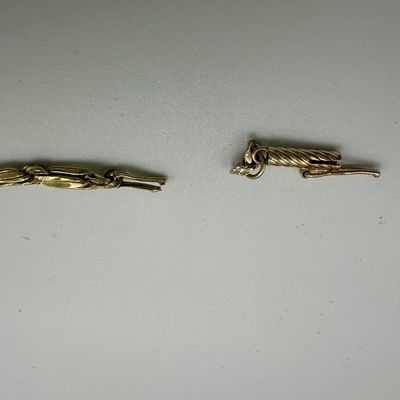 14K Yellow Gold Fancy Link Bracelet (See Description)