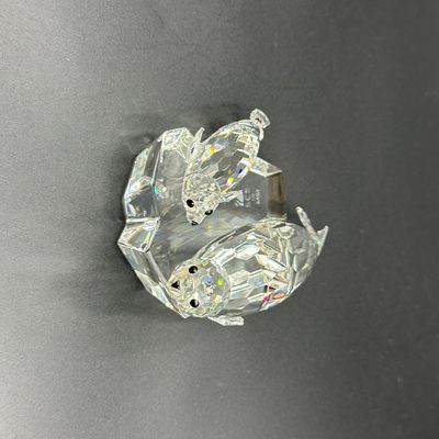 Swarovski Crystal Mother & Baby Seals Figurine