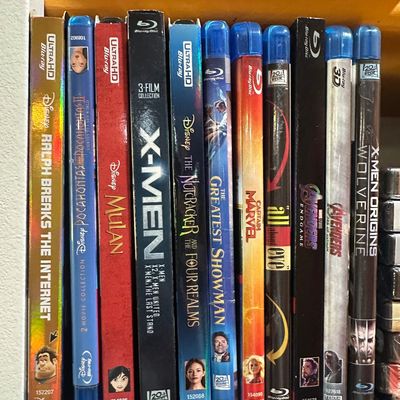 Large Blu-ray & DVD Movie Collection