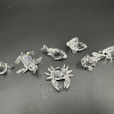 Swarovski Crystal Sea Life Figurines – Lot of 7