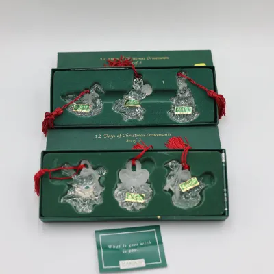 Marquis by Waterford 12 Days of Christmas Crystal Ornaments