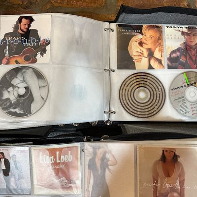 Huge CD Collection – 4 Large Binders – Hundreds of Country, Pop & Rock Albums