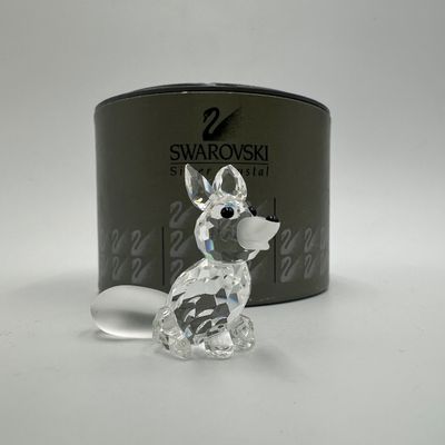 Swarovski Silver Crystal Fox Figurine