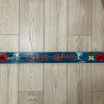 New Orleans Gris-Gris Hand-Painted Folk Art Wooden Sign