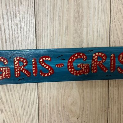 New Orleans Gris-Gris Hand-Painted Folk Art Wooden Sign