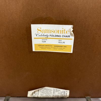 Set of 4 Vintage Samsonite Celebrity Folding Chairs