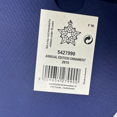 6 Swarovski Annual Edition Crystal Ornaments – 2017, 2018 & 2019