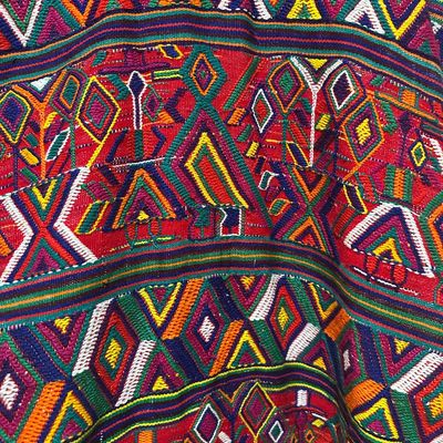 Pair of Guatemalan Maya Handwoven Huipils – Embroidered & Brocaded