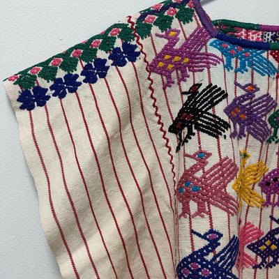Pair of Guatemalan Maya Handwoven Huipils