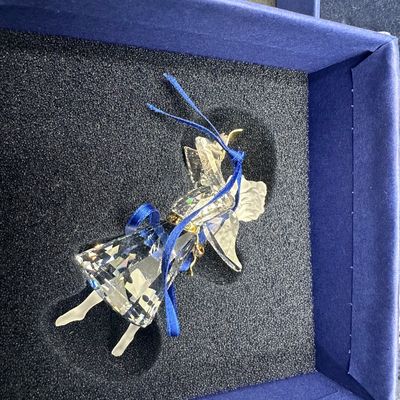 3 Swarovski Annual Edition Crystal Angel Ornaments with Boxes