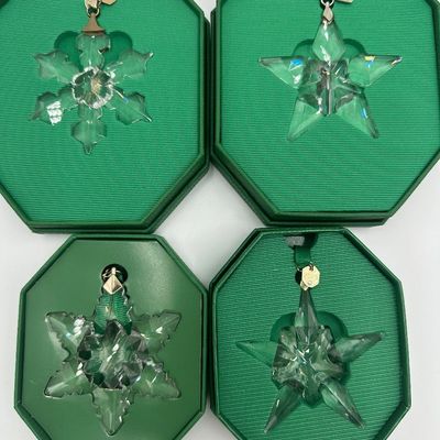 Swarovski Crystal Annual Edition Ornaments 2022–2025 – Set of 4