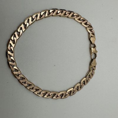 UnoAErre 9K Italian Gold Link Bracelet