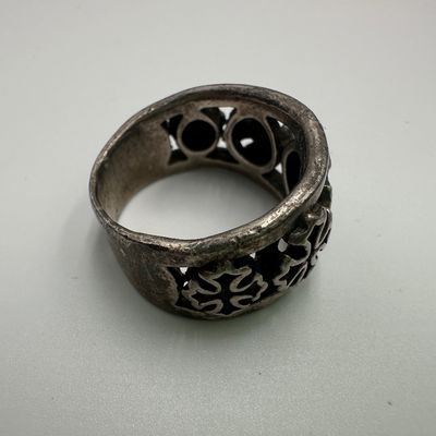 925 Sterling Silver Cross Band Ring