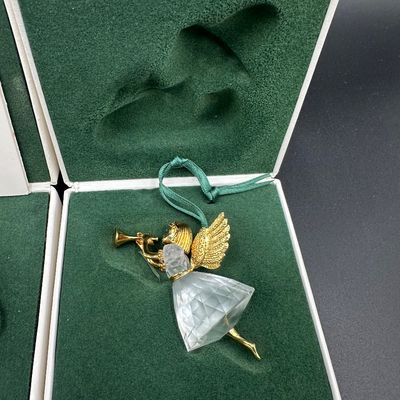3 Swarovski Christmas Memories Crystal Angel Ornaments – 1997 & 1998