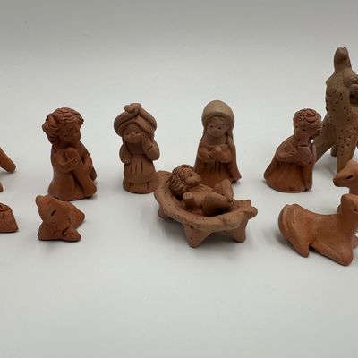 Handcrafted Terracotta Nativity Set