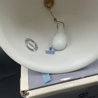 4 Lladró Annual Christmas Porcelain Bell Ornaments – 2 with Boxes