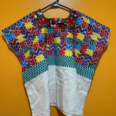 Vintage Guatemalan Maya San Pedro Sacatepéquez Handwoven Huipil