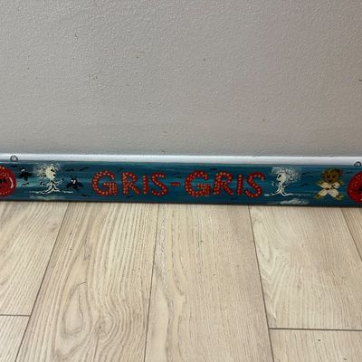 New Orleans Gris-Gris Hand-Painted Folk Art Wooden Sign