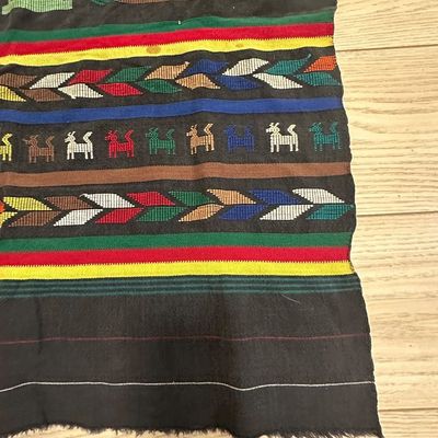 Guatemalan Handwoven Maya Folk Art Textile – Marimba Musicians & Animals