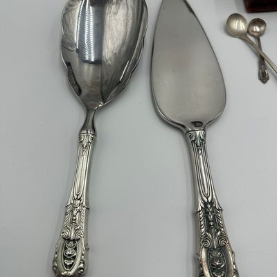 Wallace Rose Point Sterling Silver Flatware Service with Serving Pieces & Chest