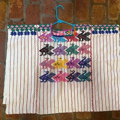 Pair of Guatemalan Maya Handwoven Huipils