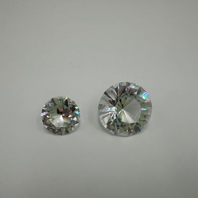 Pair of Swarovski Faceted Crystal Gem