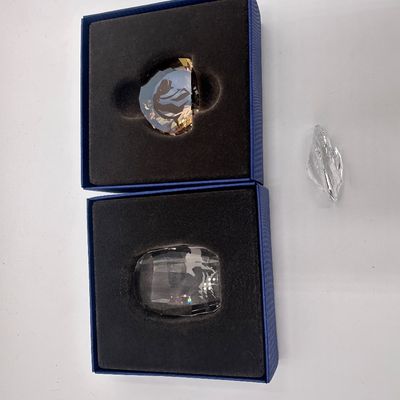 Swarovski Crystal Lion, Horse & Peacock Paperweights