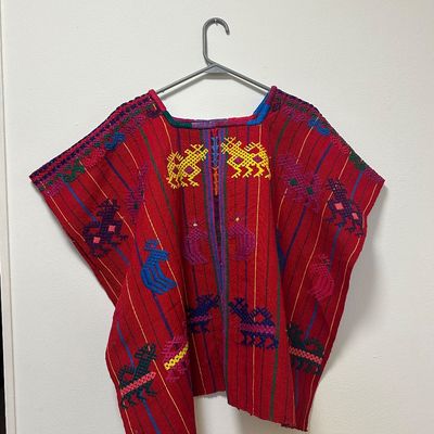Pair of Guatemalan Maya Handwoven Huipils