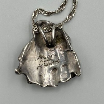Sterling Silver Poodle Dog Pendant Necklace with 925 Italy Chain
