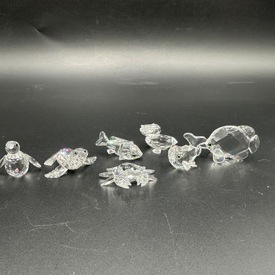 Swarovski Crystal Sea Life Figurines – Lot of 7