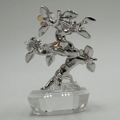 Swarovski Crystal Memories Bonsai Rhodium Figurine