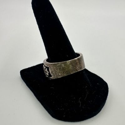 925 Sterling Silver Cross Band Ring
