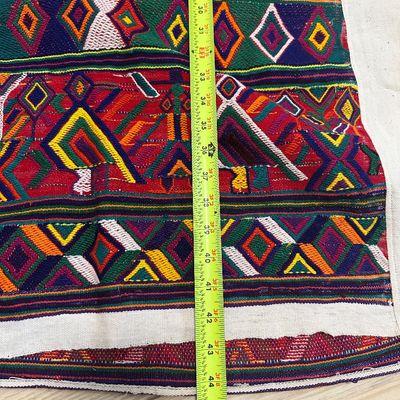 Pair of Guatemalan Maya Handwoven Huipils – Embroidered & Brocaded