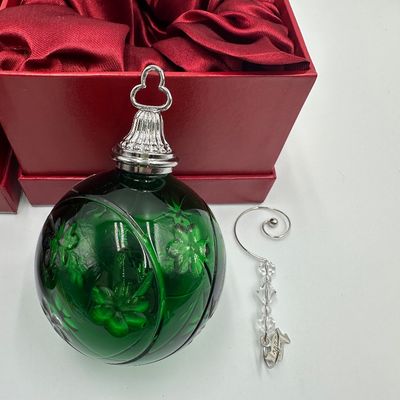 Waterford Crystal 2006 & 2007 Cased Ball Ornament