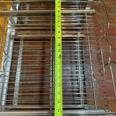 Pair of Pull-Out Wire Cabinet Organizer Drawers