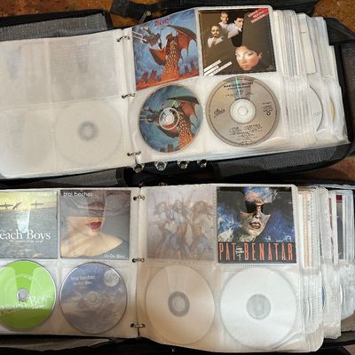 Huge CD Collection – 4 Large Binders – Hundreds of Country, Pop & Rock Albums