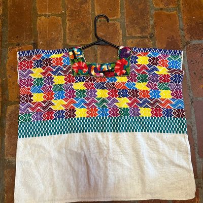 Vintage Guatemalan Maya San Pedro Sacatepéquez Handwoven Huipil
