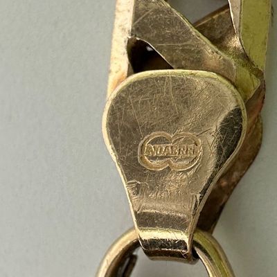 UnoAErre 9K Italian Gold Link Bracelet