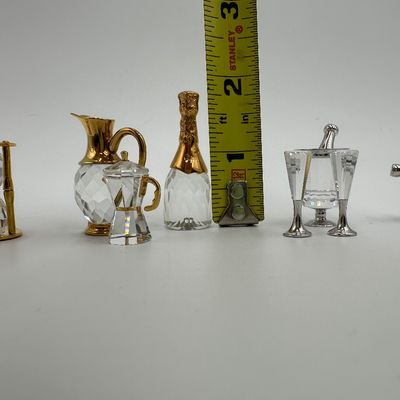Swarovski Crystal Memories Miniature Barware Collection