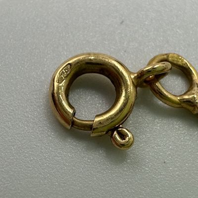 18K 21” Yellow Gold Box Chain Necklace